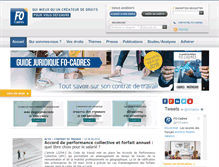 Tablet Screenshot of fo-cadres.fr